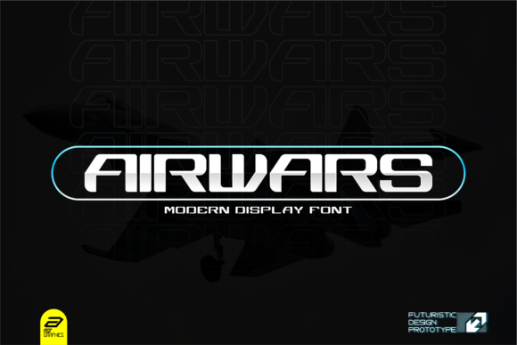 Airwars Display Font for Futuristic Campaigns
