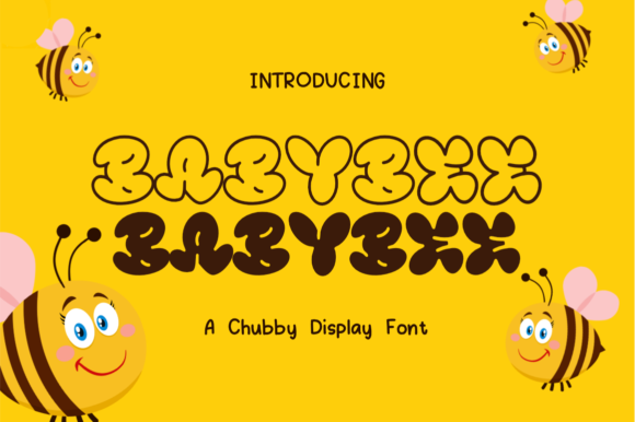 Babybee Display Font: A Chubby Typeface That Makes Small Business Branding Unforgettable