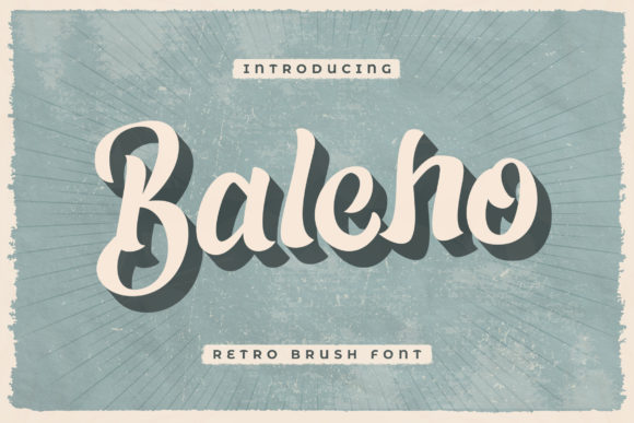 Baleho: A Bold Retro Display Font for Handmade Sellers