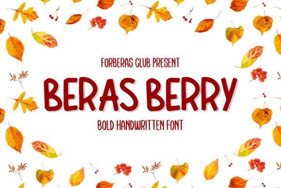 Beras Berry Display Font for Makers and Crafters