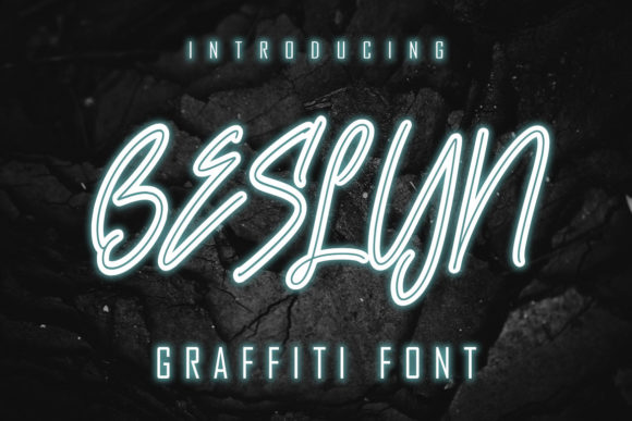 Beslyn: A Futuristic Graffiti Display Font for Bold Editorial Design