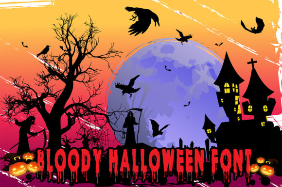 Bloody Halloween Display Font for Spooky Editorial Projects