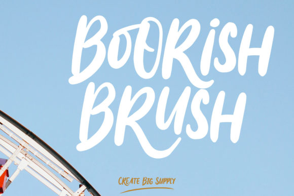 Boorish Brush Font: A Friendly Display Typeface for Creative Brands