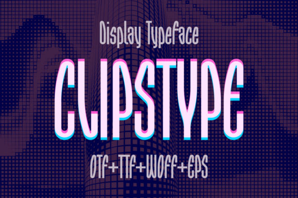 Clipstype Font: The Cool Techno Display Typeface for Brands