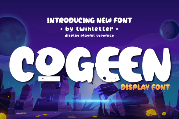 Cogeen Display Font for Playful Campaign Creatives