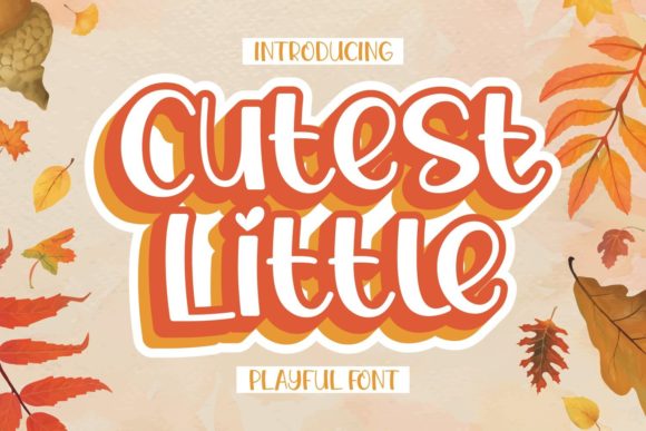 Cutest Little: A Playful Display Font for Editorial Brilliance