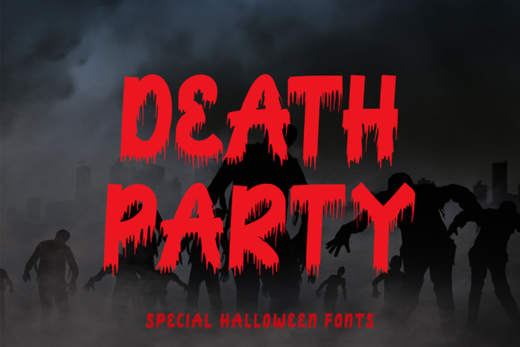 Death Party Display Font for Spooky Campaigns