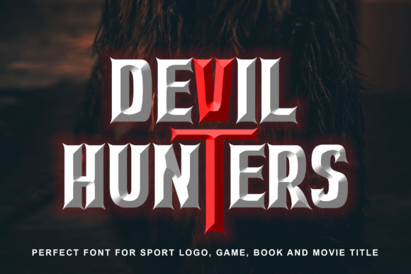 Devil Hunters Display Font for Confident Brand Building