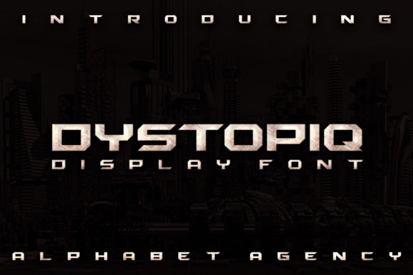 Dystopiq: A Bold Display Font for Makers and Designers