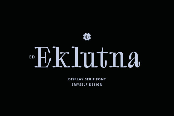 Eklutna: A Cool, Assertive Display Font for Bold Designs