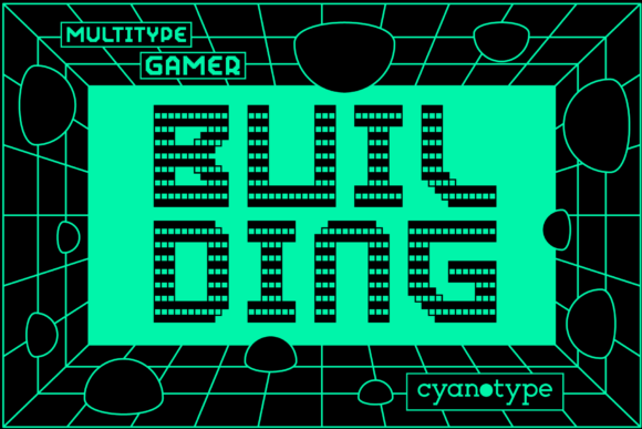 Gamer Building Font: A Pixel Display for Quirky Branding
