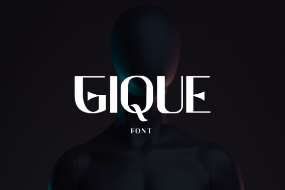 Gique: A Futuristic Display Font for Modern Makers