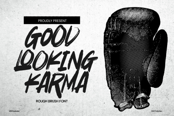 Good Looking Karma: A Brushed Street Display Font for Creatives