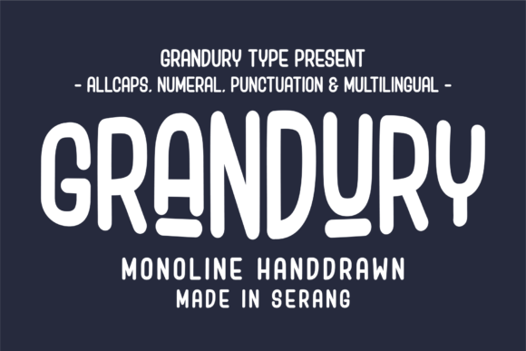 Grandury: A Friendly, Playful Display Font for Campaign Design