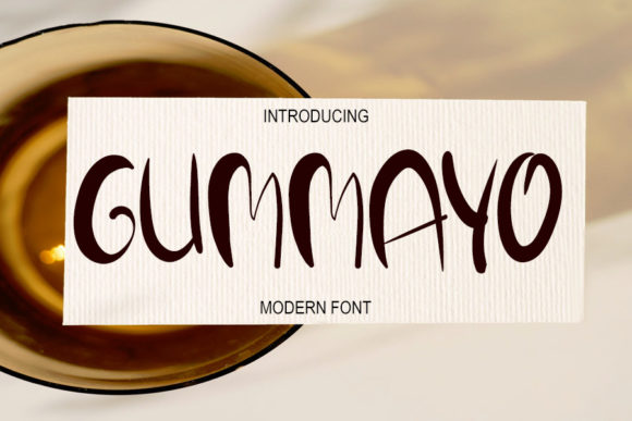 Gummayo: A Chic and Casual Display Font for Editorial Design