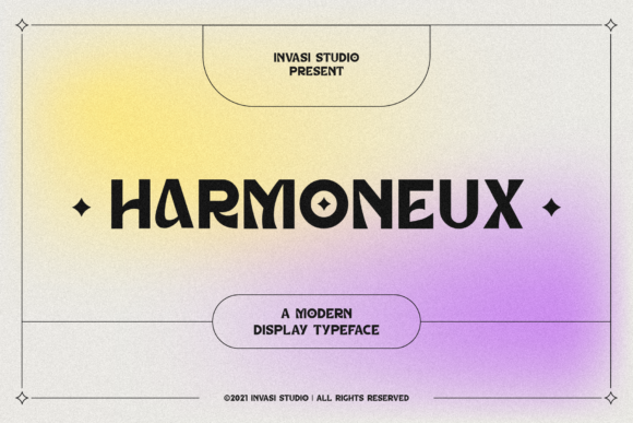 Harmoneux: The Modern Display Font for Campaign Designers