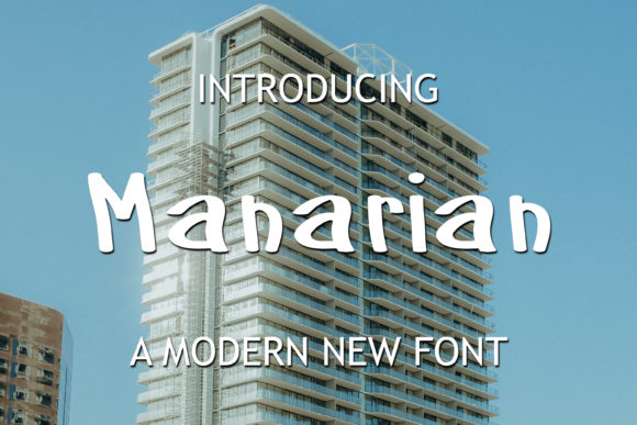 Manarian: A Fun Display Font for Standout Branding Projects