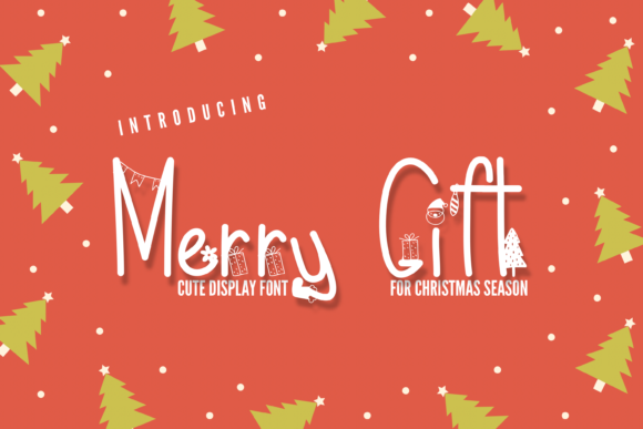 Merry Gift Font: A Chalkboard-Style Display Font for Makers