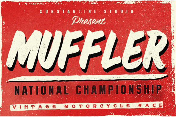 Muffler Font: The Urban Display Typeface for Bold Branding
