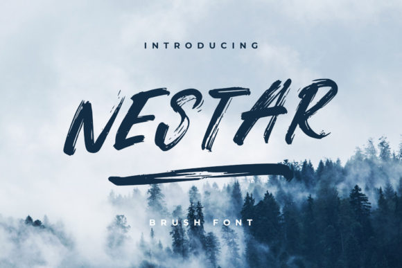 Nestar Brush Display Font for Cards, Branding & Labels