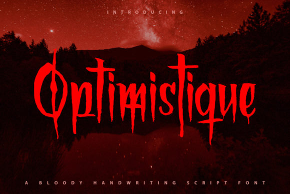 Optimistique: A Spooky Display Font for Halloween Campaigns