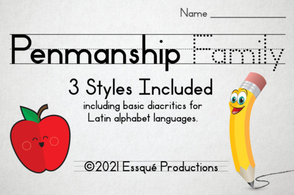 Penmanship Family: A Cool Display Font for Makers