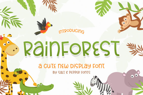 Rainforest: A Fun Display Font for Children’s Activities
