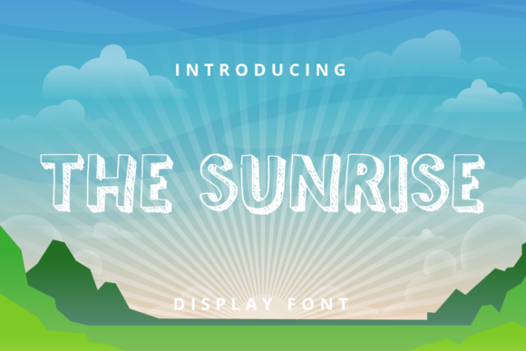 The Sunrise Font for Marketing Visuals and Brand Content