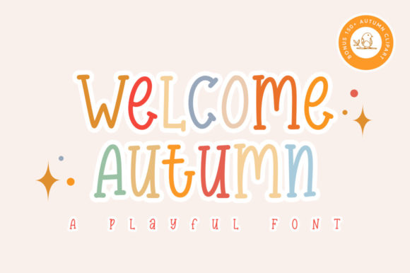 Welcome Autumn: A Playful Display Font for Editorial Design